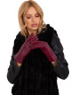 Vínové, elegantní dámské rukavice L / XL - thumb (3)