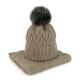 Klobouk a šátek Art Of Polo cz21800 Dark Beige OS - thumb (0)