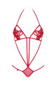 Dámské erotické body Luiza teddy red - OBSESSIVE červená S/M - thumb (2)