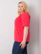 Korálové tričko z bavlny plus size XL - thumb (2)