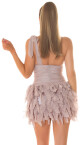 Sexy One-Arm cocktail dress CORAL 12 - thumb (7)