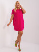 RV SK 8768 šaty.17P fuchsiová jedna velikost - thumb (9)