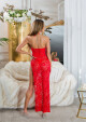 Sexy krajkové šaty s výstřihem Koucla / Cover-Up red L - thumb (20)