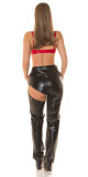 Sexy KouCla Latex Look Crop Top barva red velikost XL - thumb (5)