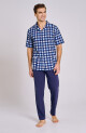 Taro Sammuel 3183 pyžamo kr/r M-2XL L24 pánské pyžamo na zip modrá M - thumb (0)