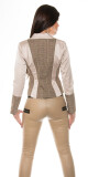 Trendy KouCla Business-Blazer w. caro-aplikace barva BEIGE velikost 40 - thumb (2)