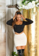 Sexy minisukně Koucla Highwaist Basic brown M - thumb (4)