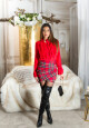 Sexy Koucla draped Highwaist Minisukně red S - thumb (1)
