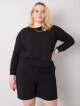 Černá oversize mikina s kapucí 3XL - thumb (1)