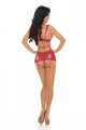 Dámské erotické šaty Peyton chemise - BEAUTY NIGHT FASHION fialová L/XL - thumb (3)