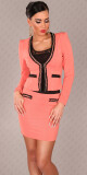 Sexy sako, v pase s řetízkem pink 36 - thumb (1)