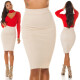 Sexy sukně Koucla Must Have Basic Highwaist Skirt brown L - thumb (20)