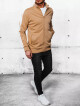 Pánská mikina khaki Dstreet BX5564 M - thumb (2)