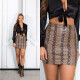 Sexy Koucla mini sukně z umělé kůže Animal Print pink Einheitsgroesse - thumb (10)