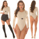 Sexy body Koucla s dlouhým rukávem a klipovým zapínáním white Einheitsgroesse - thumb (2)