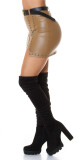 Sexy minisukně z umělé kůže s páskem black S - thumb (16)