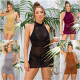 Sexy třpytivé šaty Koucla / Cover-Up black Einheitsgroesse - thumb (0)
