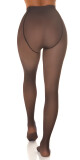 Sexy základní lemované zimní punčocháče black Einheitsgroesse - thumb (5)