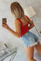 Body bez ramínek červené UNI - thumb (1)