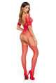 Bodystocking Courtney red - BEAUTY NIGHT FASHION Červená S/L - thumb (2)
