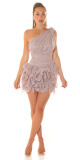 Sexy One-Arm cocktail dress CORAL 12 - thumb (10)
