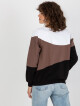 Dámská základní černo-bílá mikina s crewneck JEDNA VELIKOST - thumb (2)