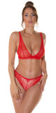 Sexy spodní prádlo 2Piece-Set / Krajková podprsenka + kalhotky black S - thumb (10)