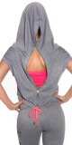 Trendy KouCla Dance chillhoodie + zip na zádech barva pink velikost S/M - thumb (4)