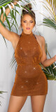 Sexy třpytivé šaty Koucla / Cover-Up black Einheitsgroesse - thumb (12)