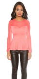 Sexy Koucla PartyShirt transparentní s peplumem darkblue S - thumb (2)