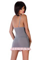Dámská košilka Namazzi - LivCo CORSETTI FASHION šedo-růžová L/XL - thumb (1)