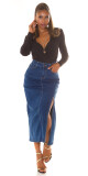 Sexy džínová sukně Musthave  modrá - In-Style Fashion 42/XL - thumb (2)