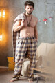 Pánské pyžamové kalhoty MHT 402 B24 hnědá XXL - thumb (0)