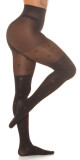 Dámské sexy punčocháče "Hearts" SH6718 černé - In-StyleFashion one size - thumb (9)