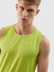 Pánský sportovní tank top regular z recyklovaných materiálů 4F - šťavnatý zelený Velikost: XXL - thumb (4)