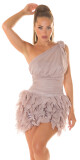Sexy One-Arm cocktail dress CORAL 12 - thumb (25)