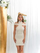 Sexy KouCla mini dress with Collar & Cut outs oldpink M - thumb (18)