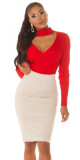 Sexy sukně Koucla Must Have Basic Highwaist Skirt brown L - thumb (5)