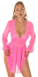 Sexy průhledné minišaty Koucla / Cover-Up black L/XL - thumb (15)