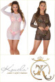 Sexy síťované mini šaty Koucla / cover-up white M - thumb (0)