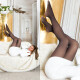 Sexy základní lemované zimní punčocháče black Einheitsgroesse - thumb (13)
