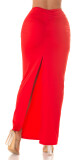 Sexy maxi sukně Koucla s detailem kroužku white L - thumb (5)