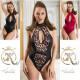 Sexy body s výstřihem Koucla Neck Bodysuit with cut out blackleo M - thumb (5)