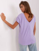 Světle fialové bavlněné tričko Fire BASIC FEEL GOOD Velikost: XL - thumb (3)