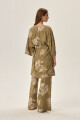 Dámský župan FLEUR 41872 AW24 olivový S - thumb (1)