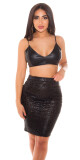 Oh La La!Sexy Koucla WetLook PencilSkirt withZiPP barva SNAKE velikost S - thumb (19)