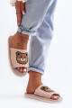 Dámské nazouváky s medvídkem Beige Demare 40/41 - thumb (3)