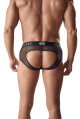 Pánské boxerky otevřené Ares Jock bikini - Anais černá XXL - thumb (1)
