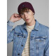 Jack & Jones Jacdna Beanie Noos M 12092815 pánské vínové Univerzální - thumb (9)