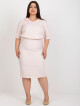Světle růžová plus size sukně ze sady Velikost: 44 - thumb (0)
